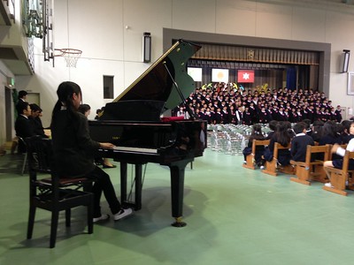 卒業式ピアノ演奏